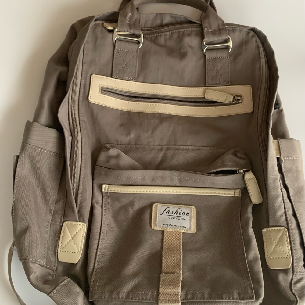 Lovevook Fashion Brown Computer iPad Backpack